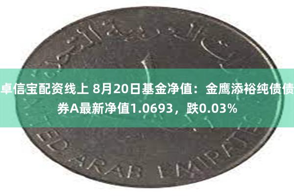 卓信宝配资线上 8月20日基金净值：金鹰添裕纯债债券A最新净值1.0693，跌0.03%