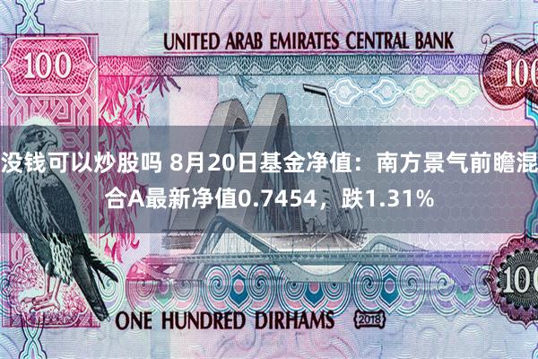 没钱可以炒股吗 8月20日基金净值：南方景气前瞻混合A最新净值0.7454，跌1.31%