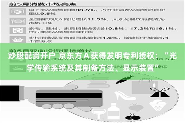 炒股配资开户 京东方Ａ获得发明专利授权：“光学传输系统及其制备方法、显示装置”