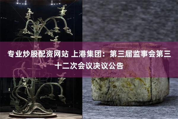 专业炒股配资网站 上港集团：第三届监事会第三十二次会议决议公告